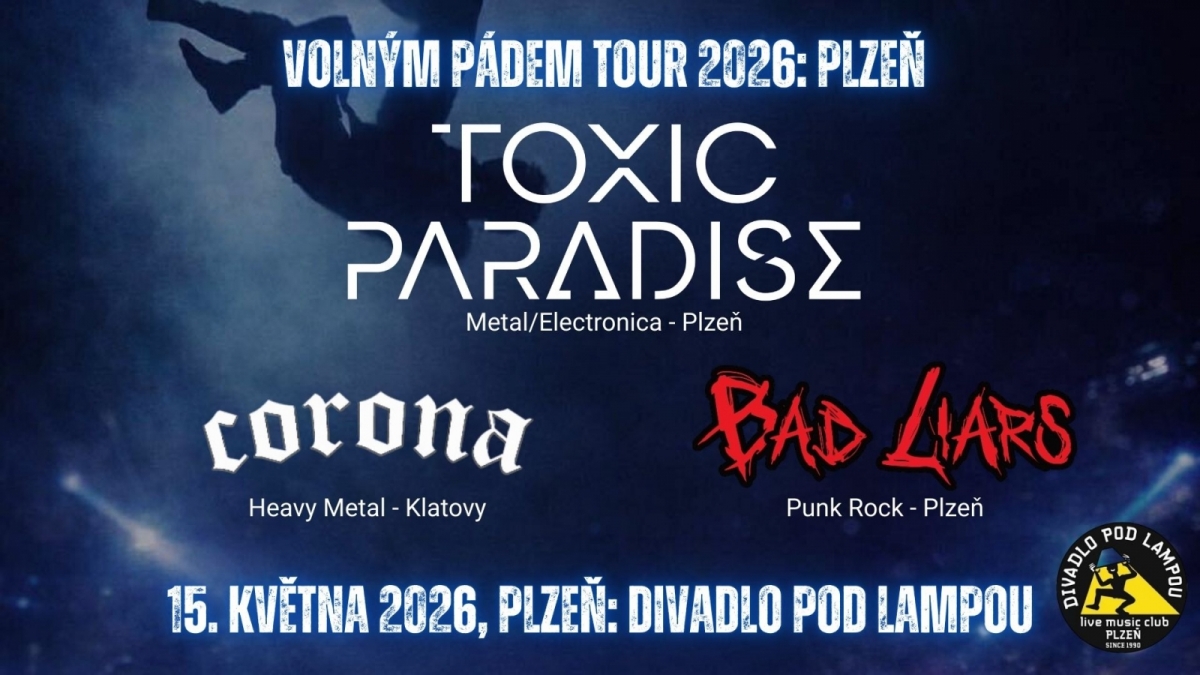 Jarní Volným Pádem Tour se na jeden večer zastaví v plzeňské Lampě