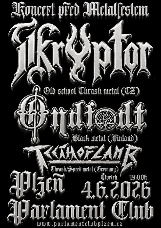 Koncert před Metalfestem v plzeňském Parlament Clubu nabídne mezinárodní lineup