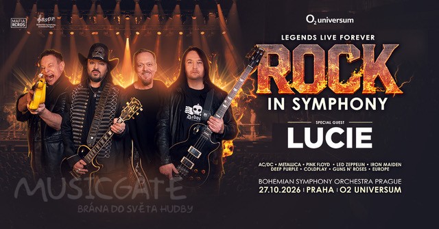 Skupina Lucie vystoupí jako speciální host koncertní show Rock in Symphony.  V O2 universu zazní legendární skladby světového rocku v podání symfonického orchestru