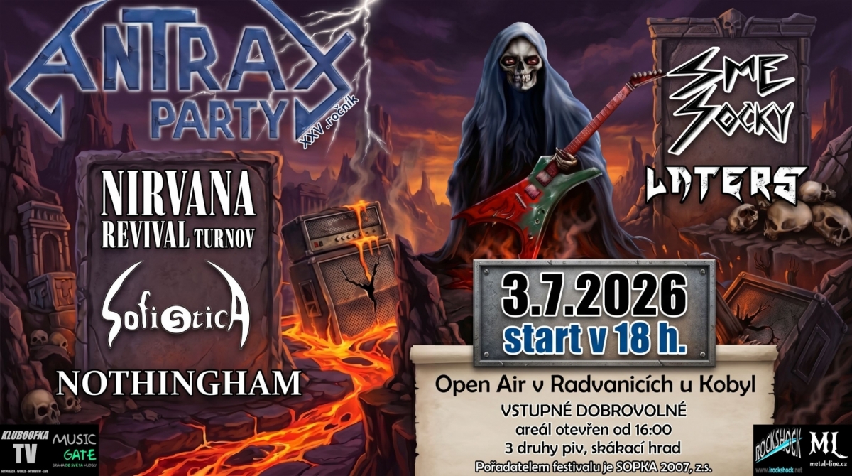 ANTRAXPARTY na Liberecku slaví 25 let