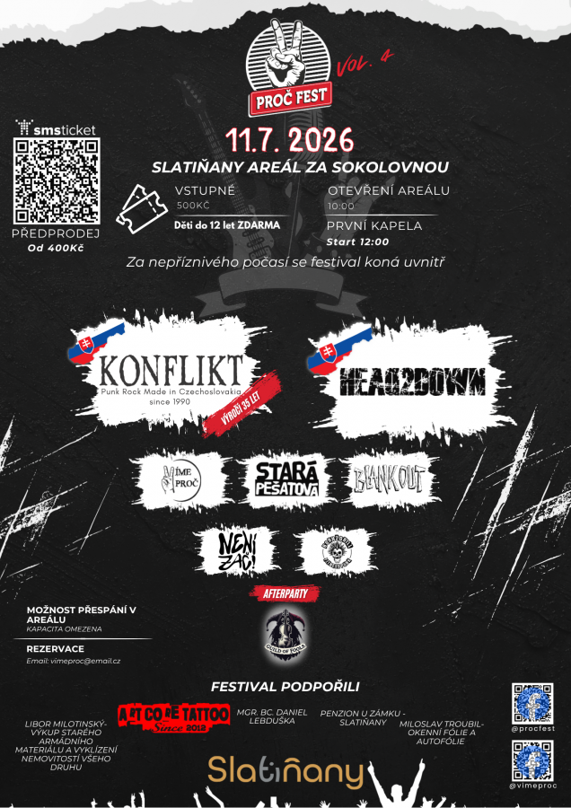 Srdce, punk-rock a nu-metalové palivo ve Slatiňanech: PROČ FEST vol. 4 odpálí léto bez kompromisů!