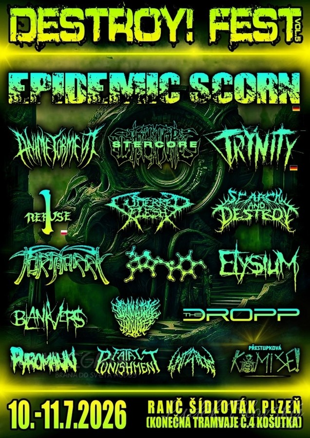 Plzeňský Destroy!Fest vol. 5 klepe na dveře, dvoudenní formát s nabitým line-upem pořadatelé zachovali