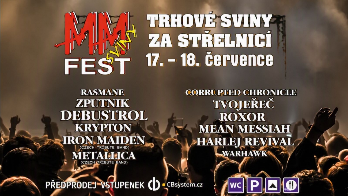 MM SVINY FEST 2026: Trhové Sviny zažijí v červenci dva dny rocku a metalu