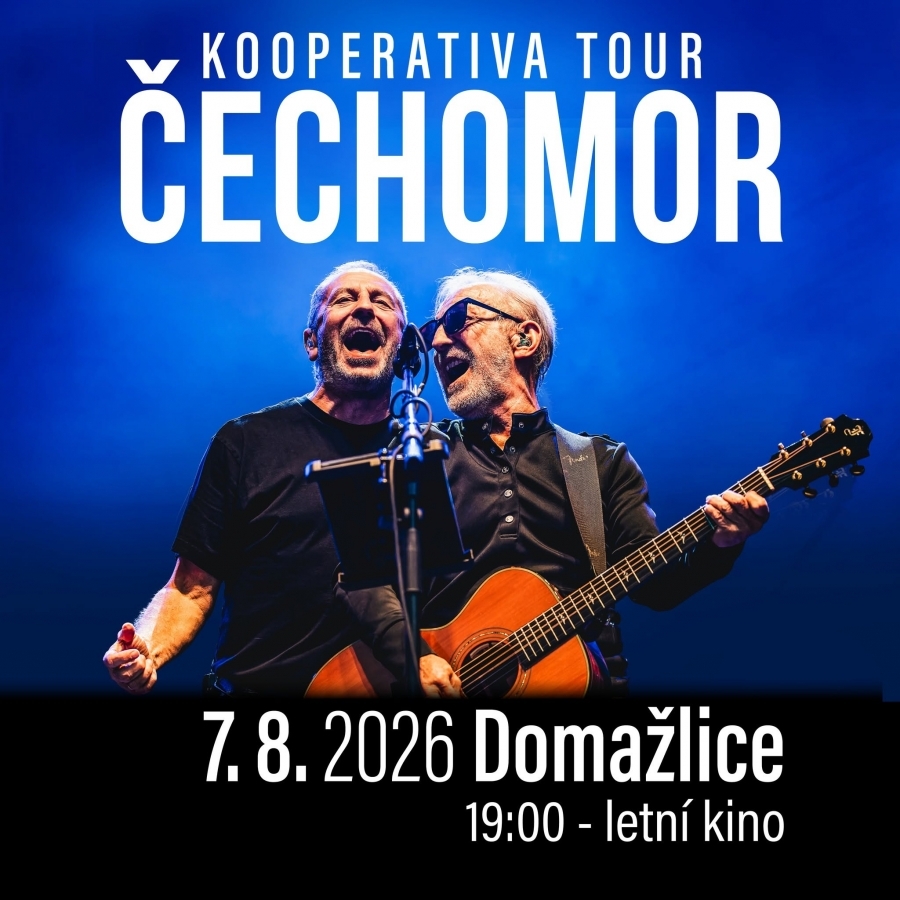 Čechomor a Lenka Dusilová v rámci Letní Kooperativa Tour potěší Domažlice! Zazní skladby z nejnovějšího alba i všem známé hity