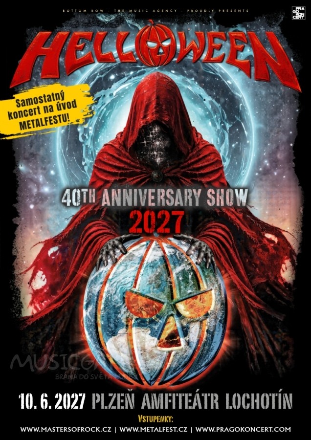 Legendární HELLOWEEN pokračují ve spanilé jízdě ke svým čtyřicátinám v červnu 2027 do PLZNĚ!
