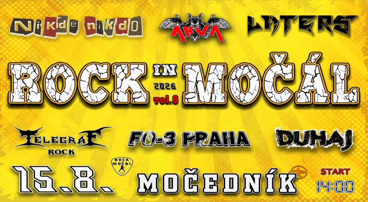 Letošní Rock In Močál v Močedníku má v přídomku pořadové číslo 8