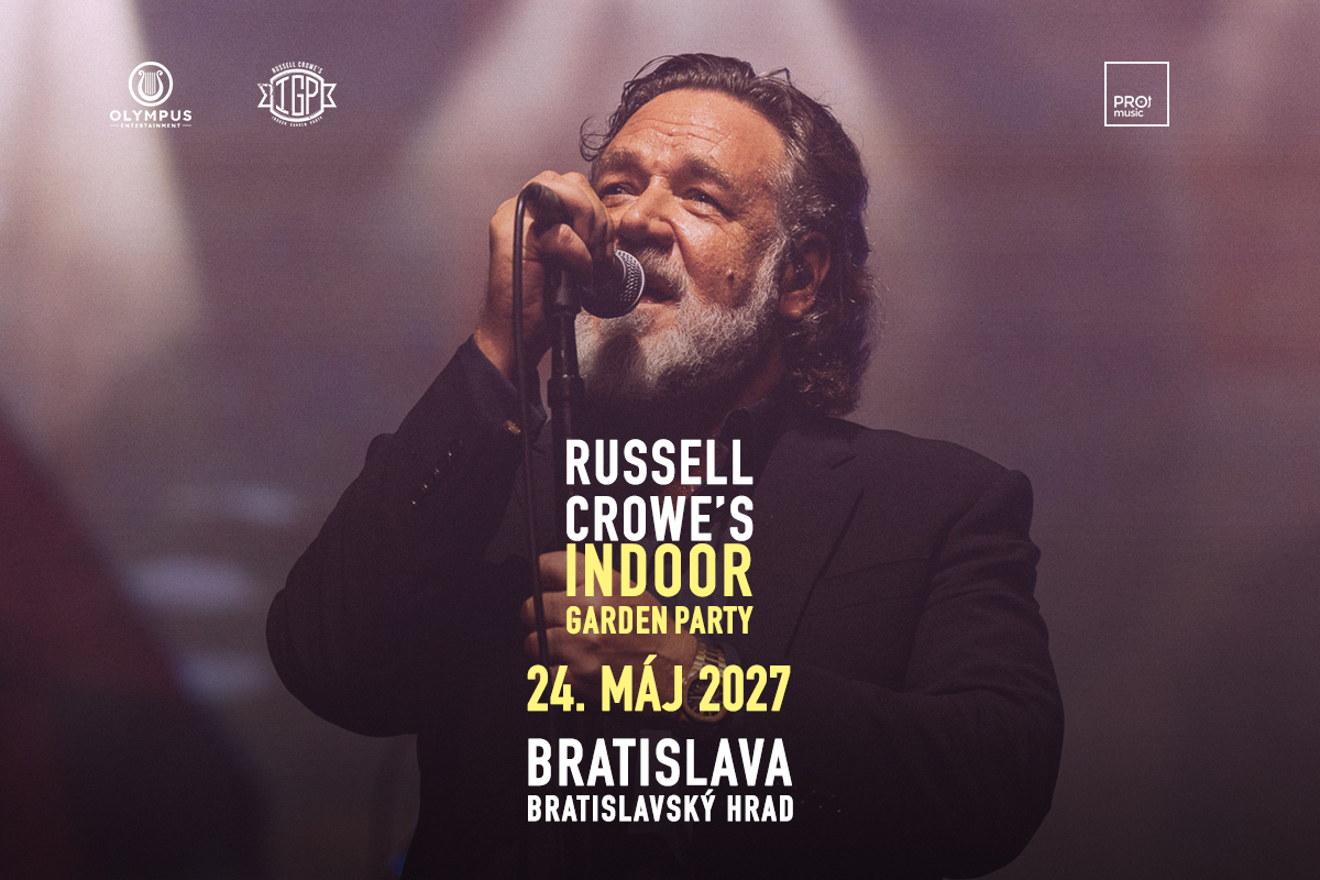 Gladiátor Russell Crowe vystúpi 24. mája 2027 na Bratislavskom hrade