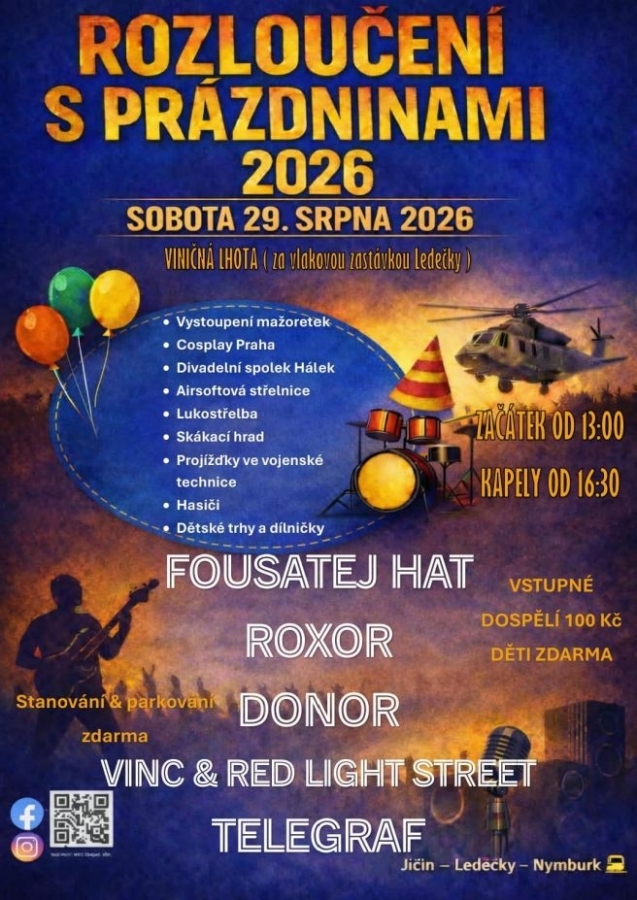 ROZLOUČENÍ S PRÁZDNINAMI 2026 (5. ROČNÍK)