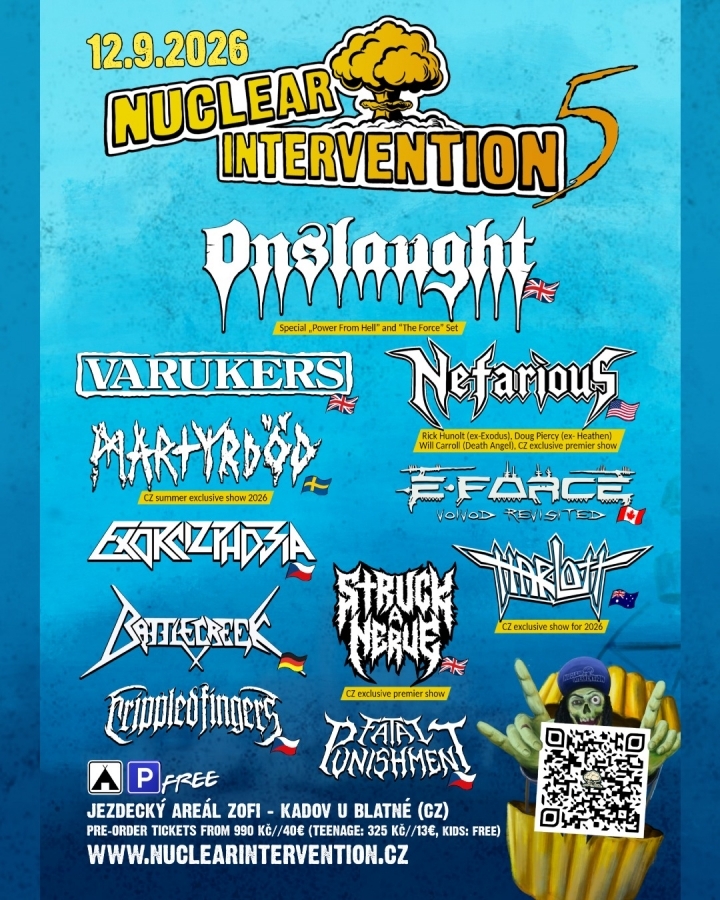 Nuclear Intervention Fest vol. 5 se výběrem kapel posouvá do vyššího republikového levelu