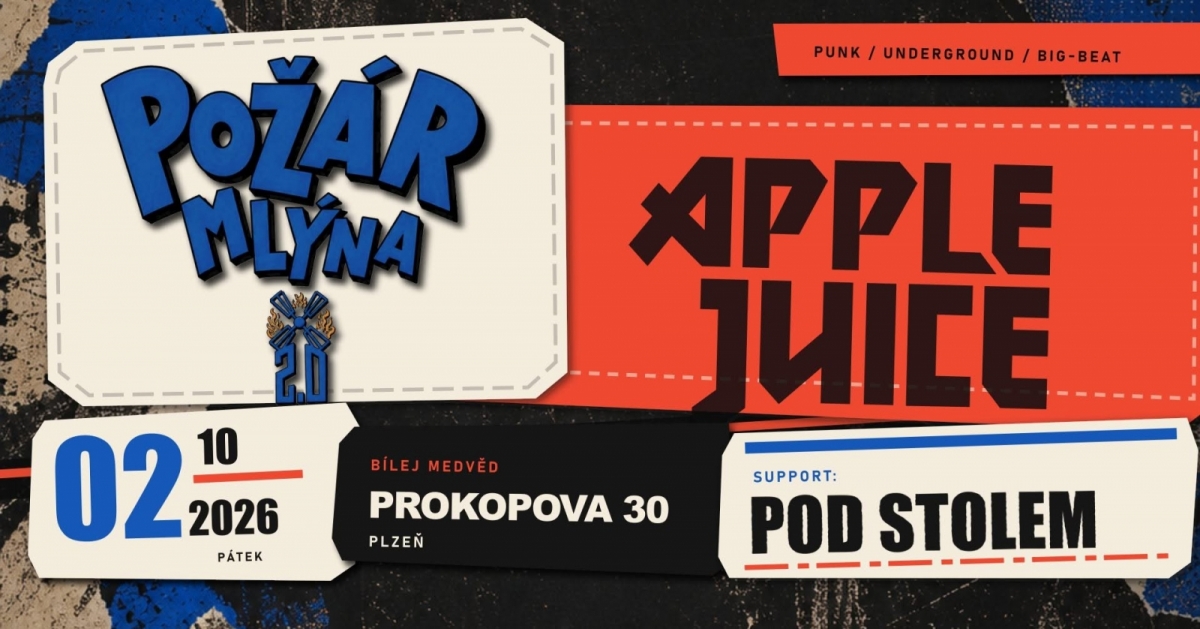 Nově složený Požár Mlýna 2.0 zahraje na scéně plzeňského Medvěda!