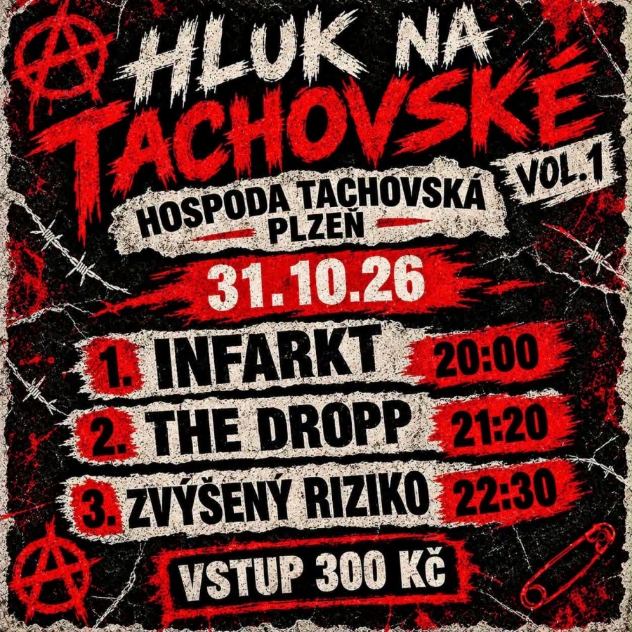 V plzeňské Hospodě Tachovská bude hlučno, přesně to slibují pořadatelé připravované hudební akce